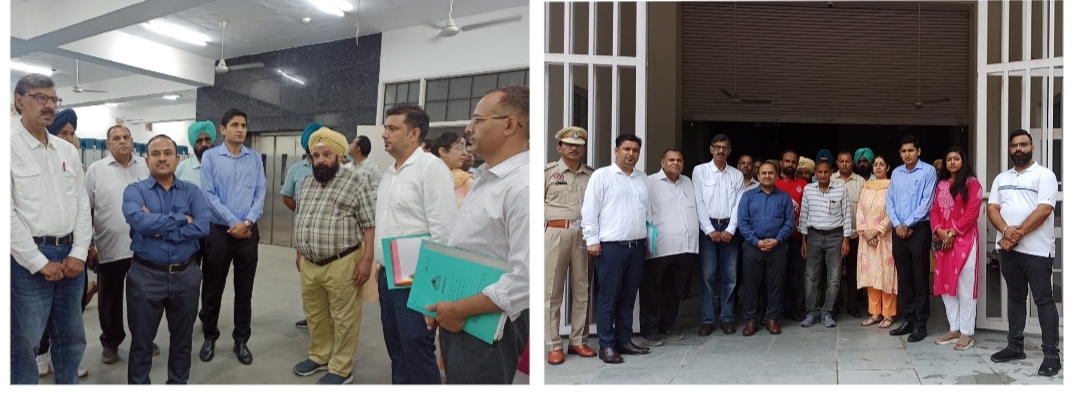 Chief Electoral Officer Punjab conducted quarterly inspection of EVM warehouse in Hoshiarpur.